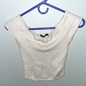 White off the shoulder top